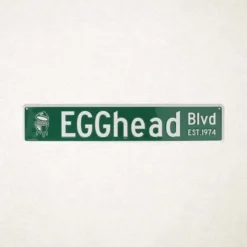 Big Green Egg Egghead Straatnaam Bord