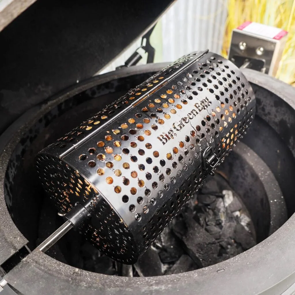 Big Green Egg Ronde Spit Mand, Tumbler Basket Voor Rotisserie 5 Big Green Egg Ronde Spit Mand, Tumbler Basket Voor Rotisserie - Afbeelding 5