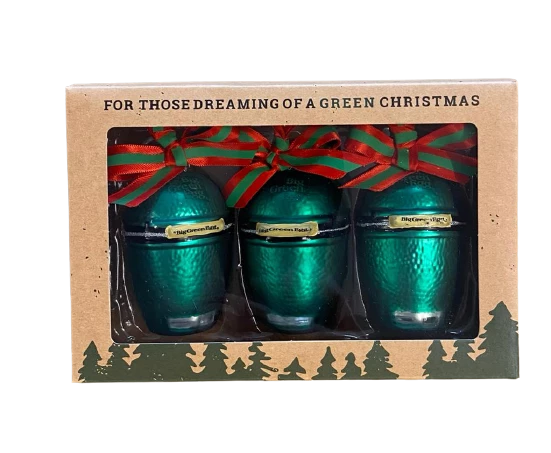Big Green Egg Trio Mini Kerstballen 3 Big Green Egg Trio Mini Kerstballen - Afbeelding 3
