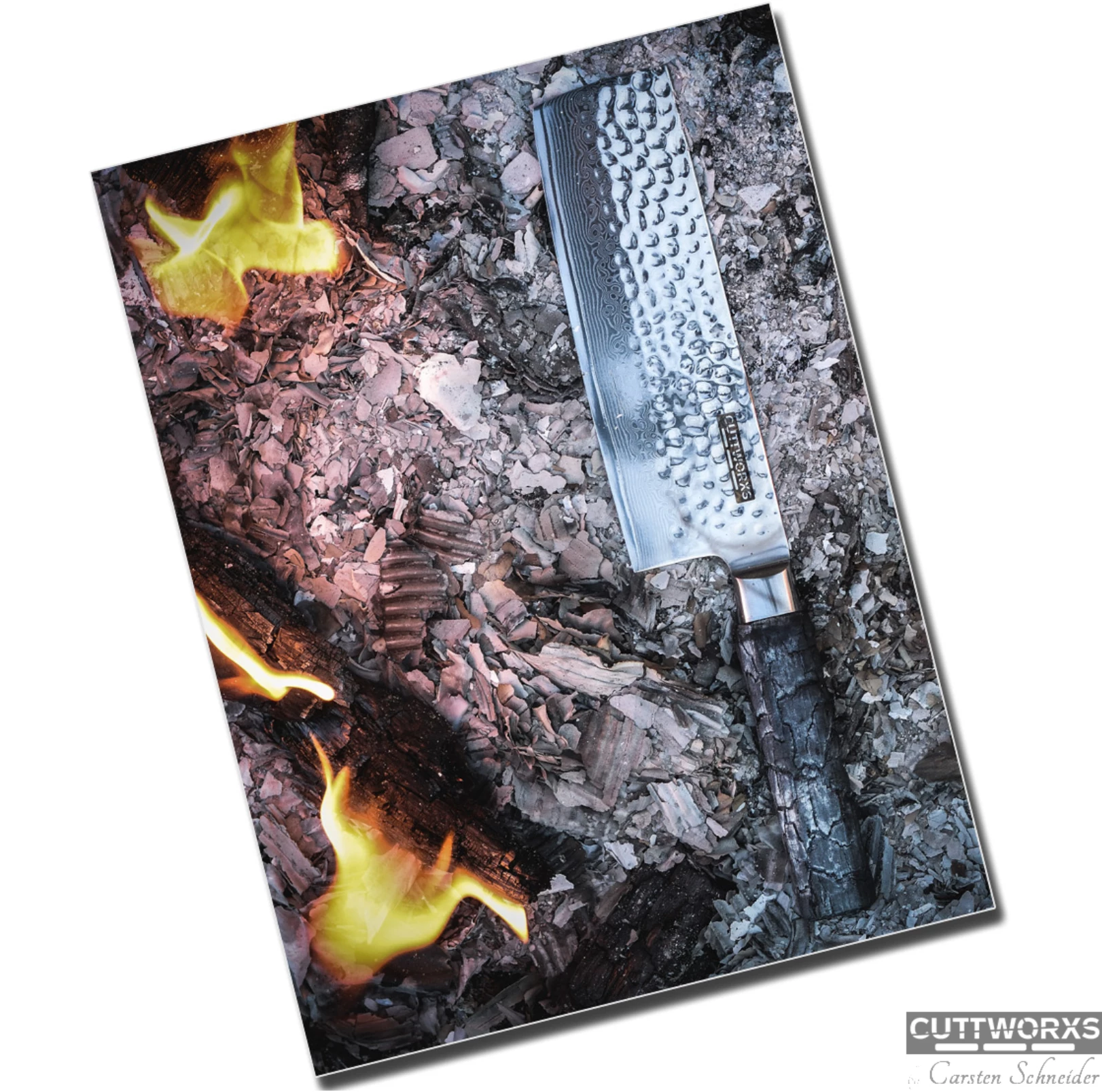 Cuttworxs Flamewood Nakiri Mes 5 Cuttworxs Flamewood Nakiri Mes - Afbeelding 5