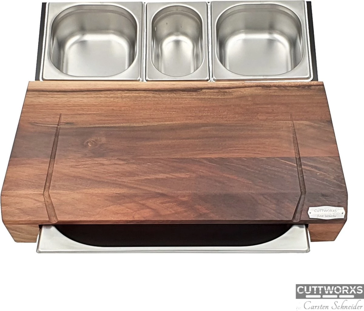 Cuttworxs Notenhouten Snijplank Large Met Sap Geul En Geïntegreerde Opvangbak 1 Cuttworxs Notenhouten Snijplank Large Met Sap Geul En Geïntegreerde Opvangbak