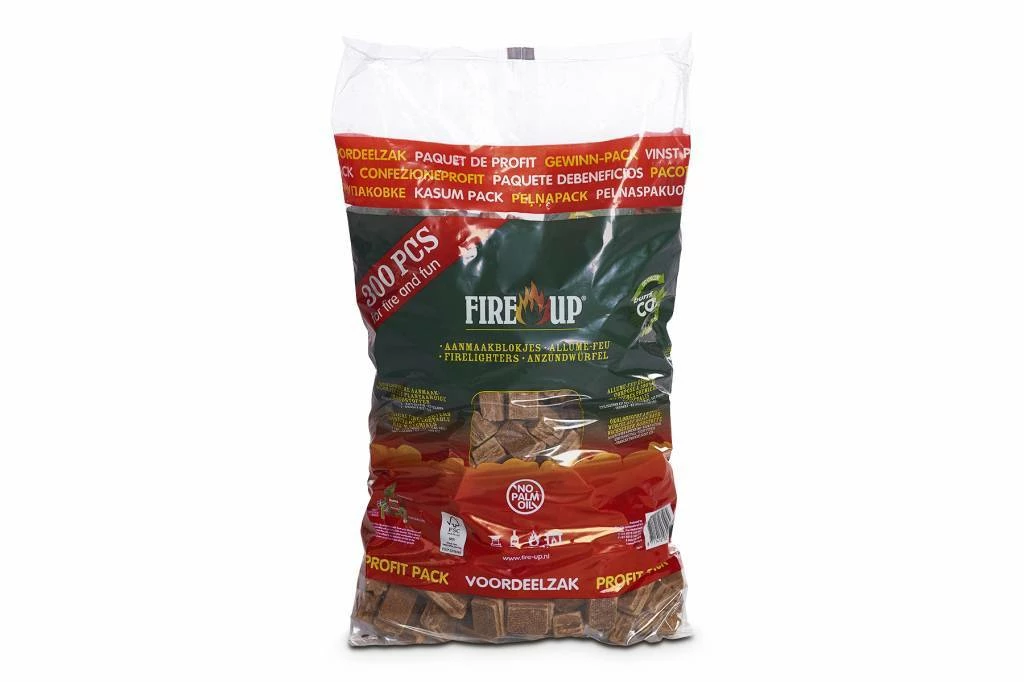 FireUp Aanmaak Blokjes Bruin Circa 300 Stuks 1 FireUp Aanmaak Blokjes Bruin Circa 300 Stuks