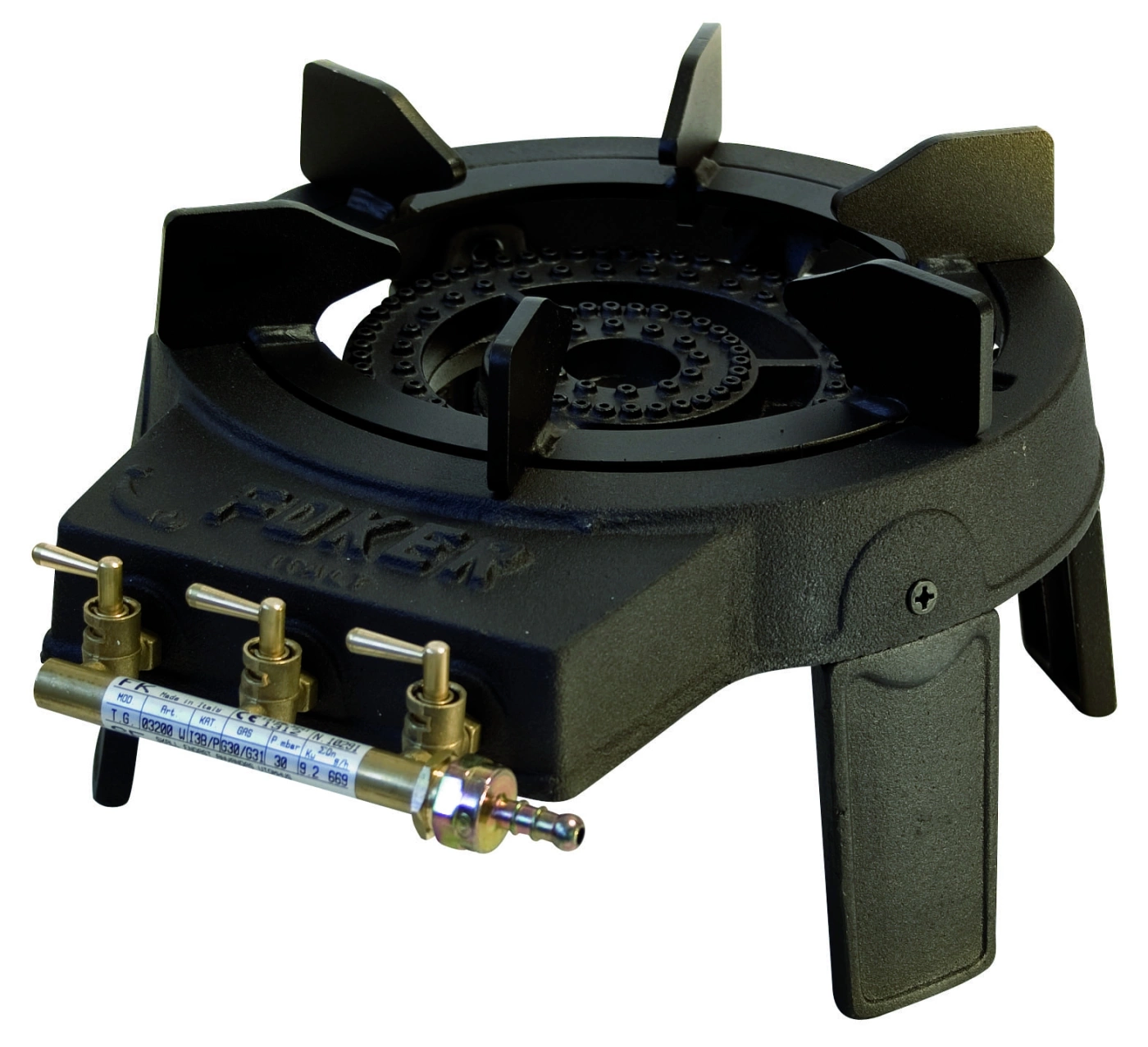 Foker Wokbrander -kooktoestel 3 Pits 1 Foker Wokbrander -kooktoestel 3 Pits