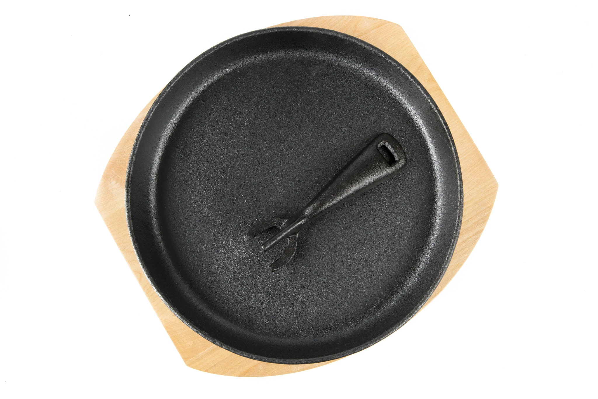 Grill Guru Iron Cooking Plate Met Houten Plank 3 Grill Guru Iron Cooking Plate Met Houten Plank - Afbeelding 3