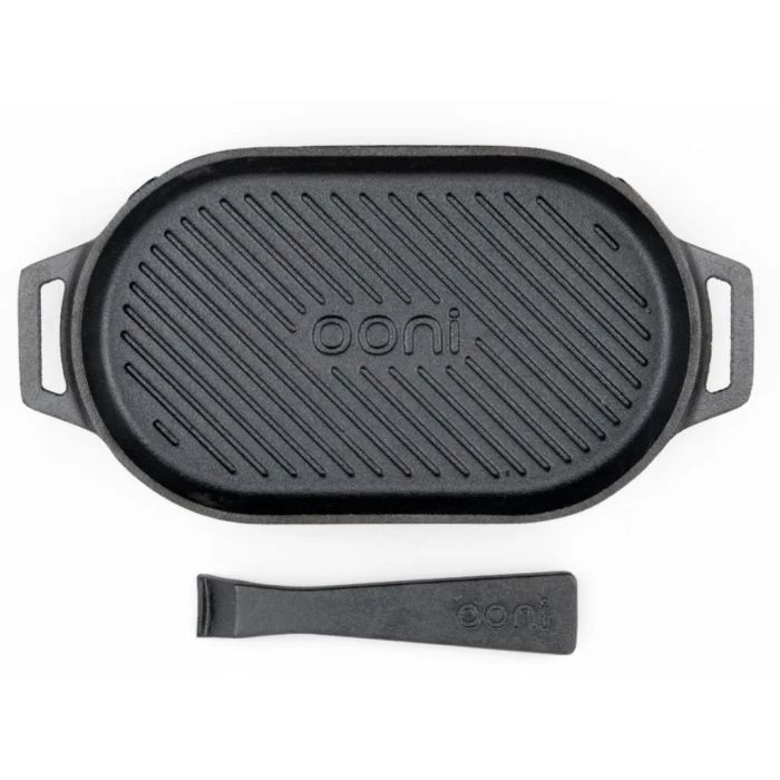 Ooni Gietijzeren Grizzler Pan Met Afneembare Greep En Houten Bord 4 Ooni Gietijzeren Grizzler Pan Met Afneembare Greep En Houten Bord - Afbeelding 4