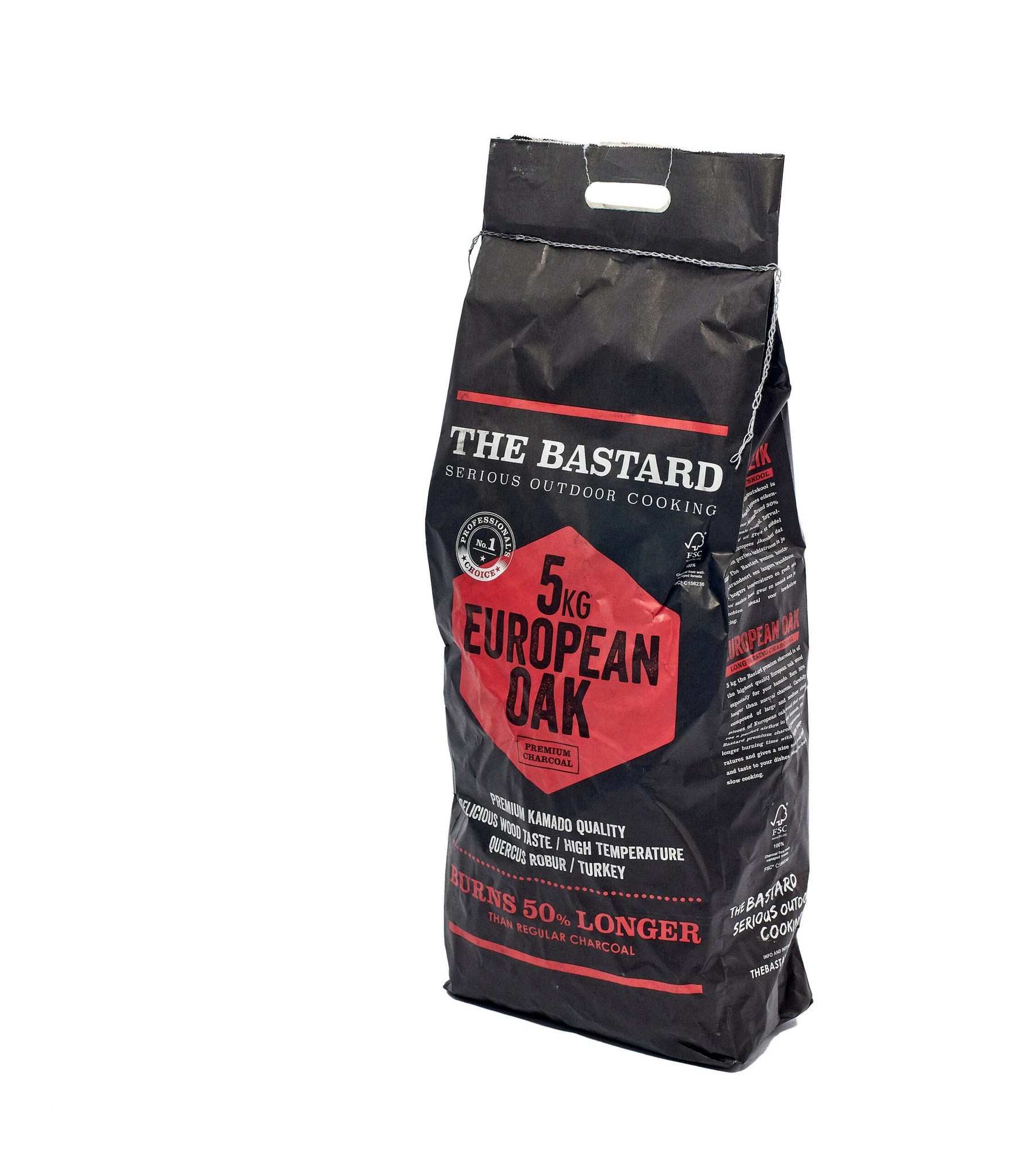 The Bastard Houtskool Europees Eiken 5kg 1 The Bastard Houtskool Europees Eiken 5kg