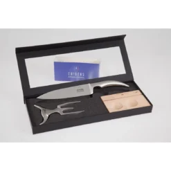 Tridens Brushed Fork & Goyon-Chazeau Cutting Set