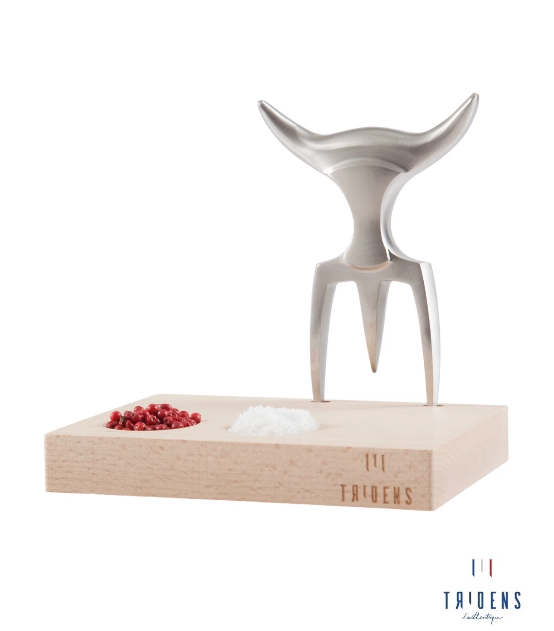 Tridens Brushed Fork In Beechwood Base 1 Tridens Brushed Fork In Beechwood Base