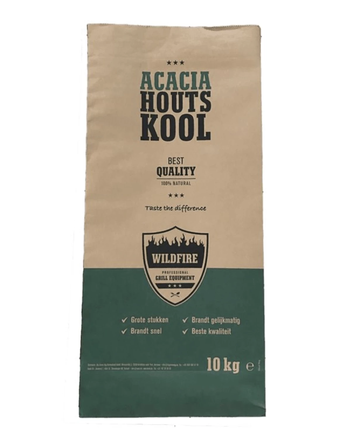 Wildfire Wildfire Acacia Houtskool 10kg 1 Wildfire Wildfire Acacia Houtskool 10kg